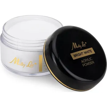 Lak na nehty Akrylový prášek MollyLac - Bright White, 30g