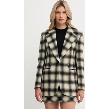 Dámské sako Blazer s příměsí vlny Liu Jo MF5193.T079A béžová 12X, vel. 40