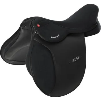 Jezdecké sedlo Skokové sedlo syntetické Pro-Light, 15", černá