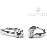 Zlaté náušnice z bílého zlata