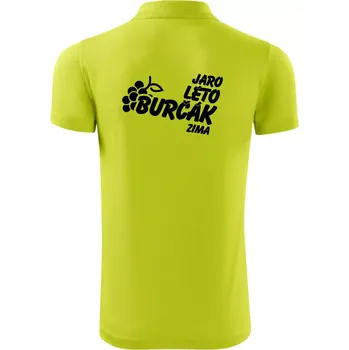 Pánská košile Jaro, léto, burčák, zima - Polokošile Victory sportovní (dresovina) - M ( Limetková )