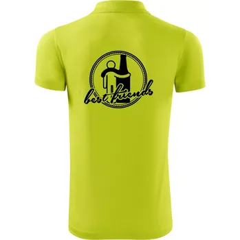 Pánská košile Best friends pivo - Polokošile Victory sportovní (dresovina) - 2XL ( Limetková )