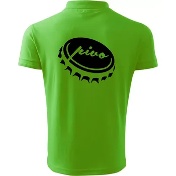 Pánská košile Pivo zátka - Polokošile pánská Pique Polo 203 - 4XL ( Apple Green )