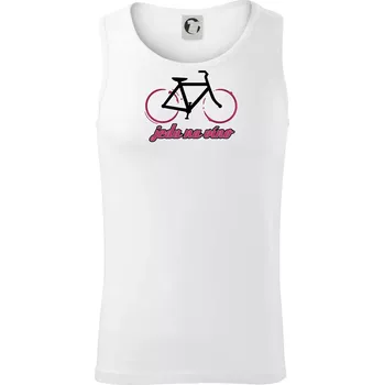 Jedu na víno - Tílko pánské Core - M ( Bílá )