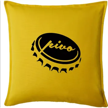 Polštář Pivo zátka - Polštář 50x50 - 50x50 - Pouze potah ( Žlutá )
