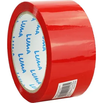 Lepicí páska Lepicí páska barevná LUMA 48 mm × 66 m - červená