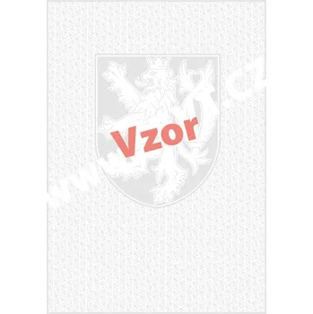 Poštovní známka Bianco malý státní znak + lipové listy, oboustranné/ potik pouze z vnitřní strany