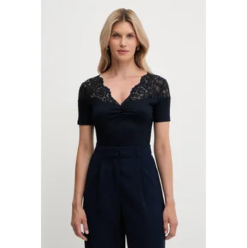 Tričko Morgan dámské, tmavomodrá barva, DELINE 59X, vel. XS