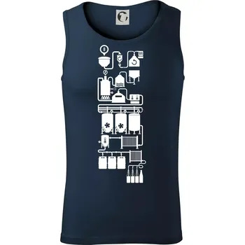 Příběh piva - Tílko pánské Core - 2XL ( Námořní modrá (téměř černá) )