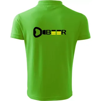 Pánská košile Otvírák Beer - Polokošile pánská Pique Polo 203 - 5XL ( Apple Green )
