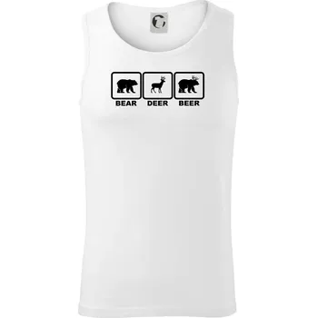 Bear - Deer - Beer - Tílko pánské Core - XL ( Bílá )