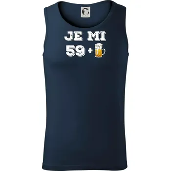 Je mi 60 pivo - Tílko pánské Core - XL ( Námořní modrá (velmi tmavá - téměř černá) )