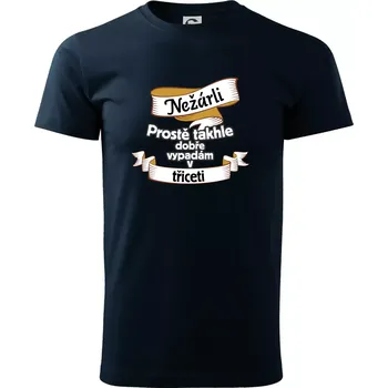 Pánské tričko Nežárli pro pány 30 - Triko extra velké (5-8XL) - 8XL ( Námořní modrá (velmi tmavá - téměř černá) )