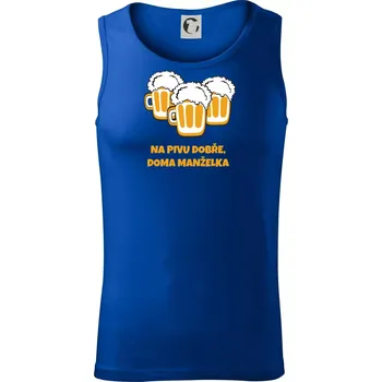 Na pivu dobře (Pecka design) - Tílko pánské Core - M ( Královská modrá )