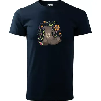 Pánské tričko Stará bota 30 - Triko extra velké (5-8XL) - 8XL ( Námořní modrá (velmi tmavá - téměř černá) )