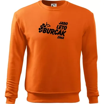 Pánská mikina Jaro, léto, burčák, zima - Mikina Essential pánská - M ( Oranžová )