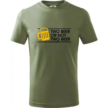 Dětská móda Shakesbeer - Tričko dětské bavlněné - 122 cm/6 let ( Khaki )