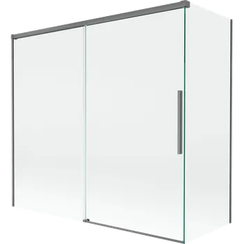 Vanová zástěna Mexen Rox vana paravan, dvoukřídlý posuvný 170 + 70 x 150 cm, transparentní, gun metal - 8C9-170-070-95-00 Vanové zástěny