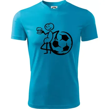 Velký fotbalista - Dětské triko sportovní (dresovina) - 158 cm/12 let ( Světlý tyrkys )