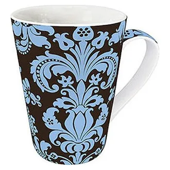 Modré ornamenty - hrnek