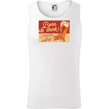 Born to drink beer - Tílko pánské Core - S ( Bílá )