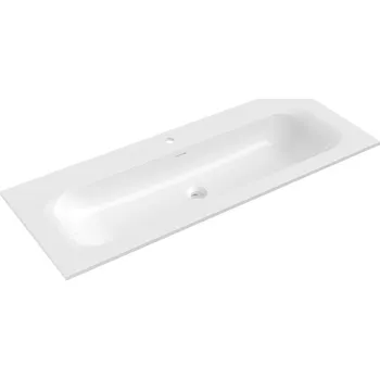 Umyvadlo Mexen Vela umyvadlo zapuštěné do desky 121 x 46,5 cm, bílý lesk - 25231200 Koupelnové umyvadla