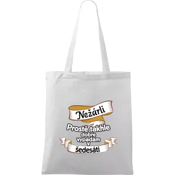 Nežárli pro pány 60 - Taška bavlněná - 42 x 38 cm ( Bílá )