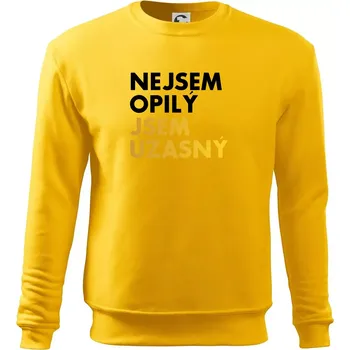 Pánská mikina Nejsem opilý jsem úžasný - Mikina Essential pánská - S ( Žlutá )