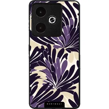 Pouzdro na mobilní telefon Lesklý kryt Mobiwear Glossy - Realme GT 7 - GA47G Fialová flóra (Prémiové lesklé pouzdro, obal, kryt Mobiwear Glossy na mobil Realme GT 7 - GA47G Fialová flóra, materiál Plast + TPU silikon - krytí po všech stranách, neošoupatelný potisk, tenké provedení,