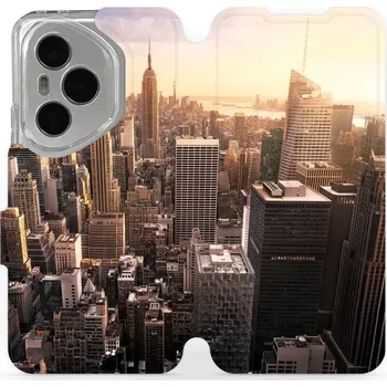 Pouzdro na mobilní telefon Flipové pouzdro Mobiwear - Honor 400 Pro - M138P New York (Knížkové flip pouzdro, obal, kryt na mobil Honor 400 Pro - M138P New York, materiál Umělá kůže + TPU - ochrana 360°, stojánek, silikonová vanička, magnetické zavírání)