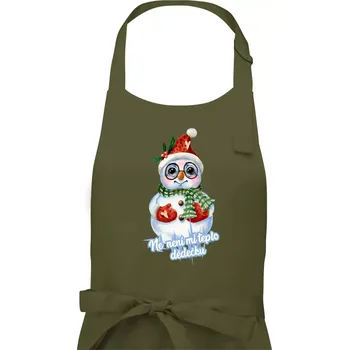 Kuchyňská zástěra Ne, není mi teplo dědečku - Pánská zástěra na vaření - Univerzální velikost ( Khaki )