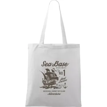 Sea Base - Taška bavlněná - 42 x 38 cm ( Bílá )