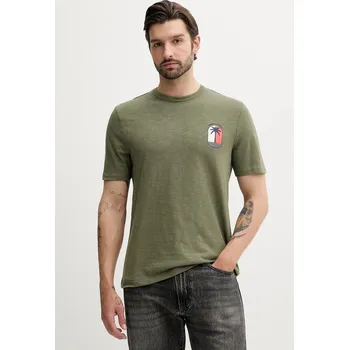 Pánské tričko Bavlněné tričko Tommy Hilfiger MW0MW39354 zelená 91X, vel. XXL