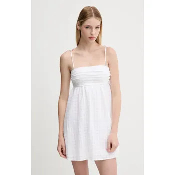 Dámské šaty Bavlněné šaty Hollister Co. KI359.5348.100 bílá 00X, vel. L