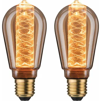 Žárovka PAULMANN Inner Glow Edition sada LED žárovka E27 230V 2x4W 1800K zlatá spirála ST64