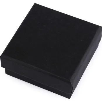 Dárková krabička Krabička na šperky 7x7 cm - 3 černá mat