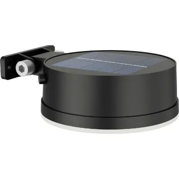 Venkovní osvětlení Philips Vynce solární venkovní nástěnné LED svítidlo 1,5W 200lm 2700K IP44, černé kulaté