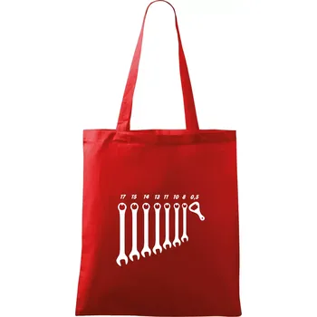 Nákupní taška Opravář piva - Taška bavlněná - 42 x 38 cm ( Červená )