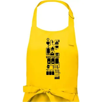 Kuchyňská zástěra Příběh piva - Dámská zástěra na vaření - Univerzální velikost ( Žlutá )