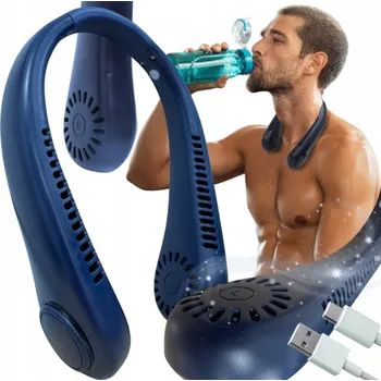 Domácí ventilátor MINI VENTILÁTOR NA KRK PŘENOSNÝ KLIMATIZÁTOR CHLADÍCÍ MINI HIT