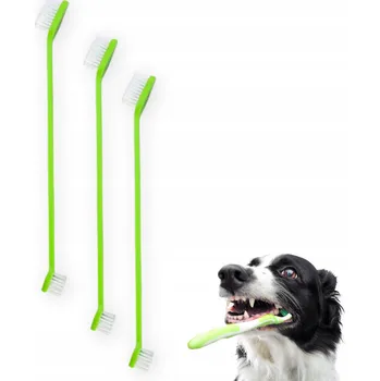 Vrták SADA ZUBNÍCH KARTÁČKŮ PRO PSY PRO PSA KOČKU , 3 KS, KUSŮ , 4