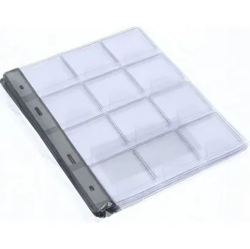 Vrták Album na mince s 9 otvory a 12 přihrádkami, PVC materiál