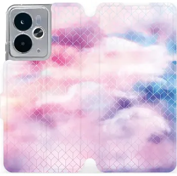 Pouzdro na mobilní telefon Flipové pouzdro Mobiwear - Realme 14T 5G - MR02S Vodovkové obrazce (Knížkové flip pouzdro, obal, kryt na mobil Realme 14T 5G - MR02S Vodovkové obrazce, materiál Umělá kůže + TPU - ochrana 360°, stojánek, silikonová vanička, magnetické zavírání)