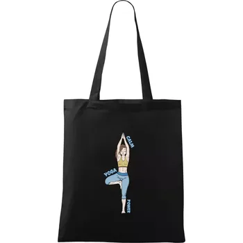 Calm yoga power (Radek Pilař ART) - Taška bavlněná - 42 x 38 cm ( Černá )