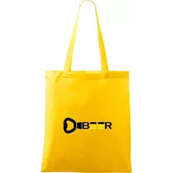 Otvírák Beer - Taška bavlněná - 42 x 38 cm ( Žlutá )