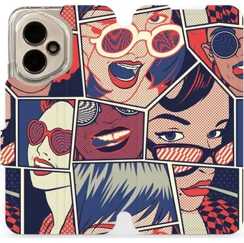 Pouzdro na mobilní telefon Flipové pouzdro Mobiwear - Honor 400 - VP18P Komiks (Knížkové flip pouzdro, obal, kryt na mobil Honor 400 - VP18P Komiks, materiál Umělá kůže + TPU - ochrana 360°, stojánek, silikonová vanička, magnetické zavírání)