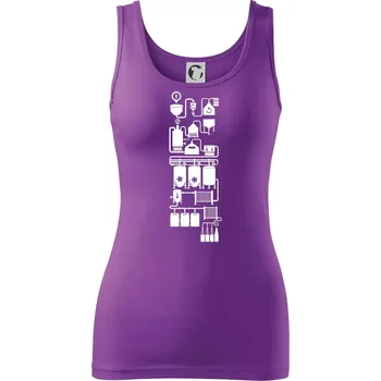 Dámské oblečení Příběh piva - Dámské tílko - XS ( Fialová )