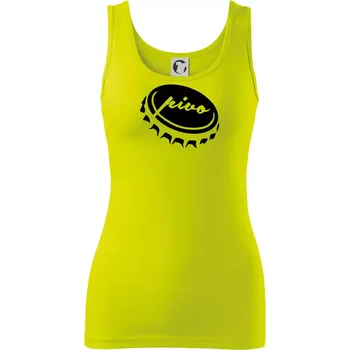 Pivo zátka - Dámské tílko - S ( Limetková )