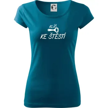 Klíč ke štěstí otvírák - Dámské triko Pure - XS ( Petrolejová )
