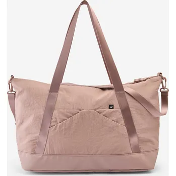 DECATHLON Sportovní taška přes rameno s nepropustnou kapsou 28 l KAŠTANOVÁ|RŮŽOVÁ